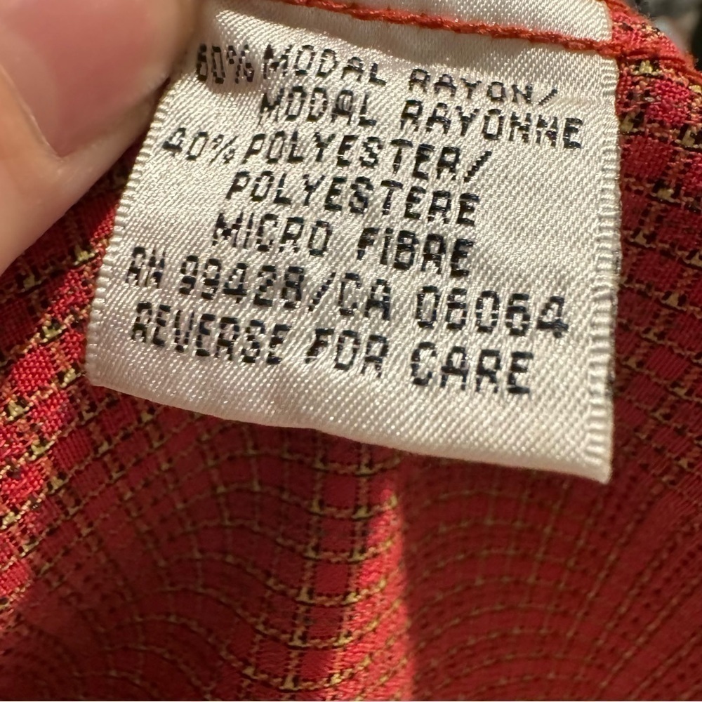 Bugatchi Orange and Yellow Button Down - image 11